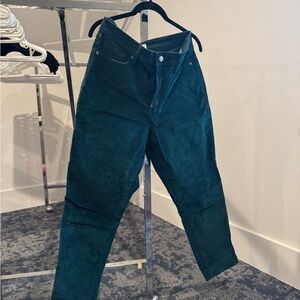 Old Navy Women's Dark Green Straight Leg Pants
